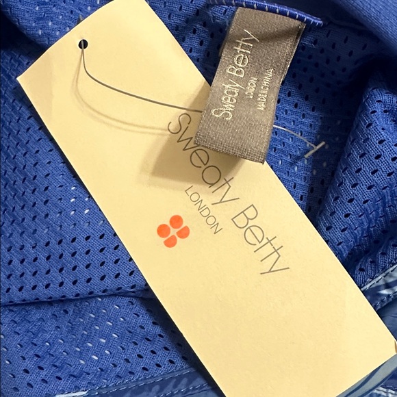 Sweaty Betty NWT Womens Pack Away Jacket Blue Textural Shift Print Sz M (8) - Picture 12 of 14